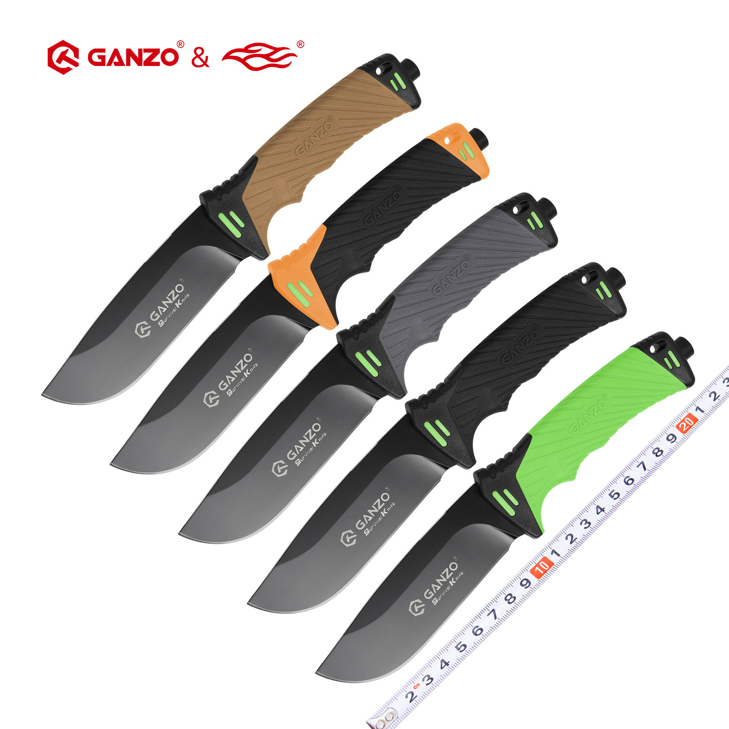 Bushcraft Knife Fixed - Ganzo G8012 나이프 고정 블레이드 서바이벌