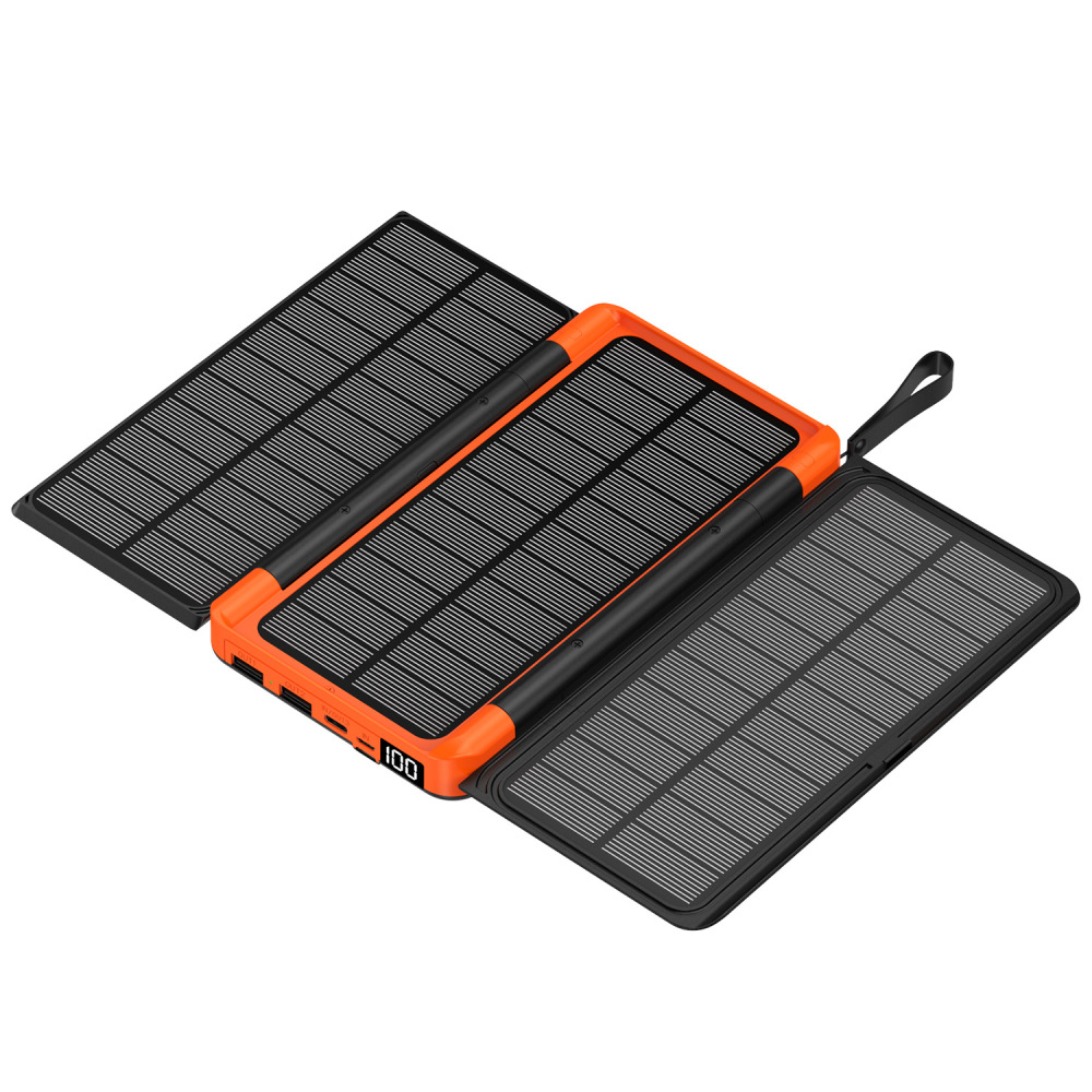 Solar Emergency Charger - 야외용 태양광 충전기 접이식 보조배터리 휴대용