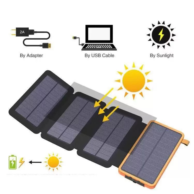 50000mAh 휴대용 태양광 보조배터리 고속 충전 U - Solar Emergency Charger 리뷰 및 가격