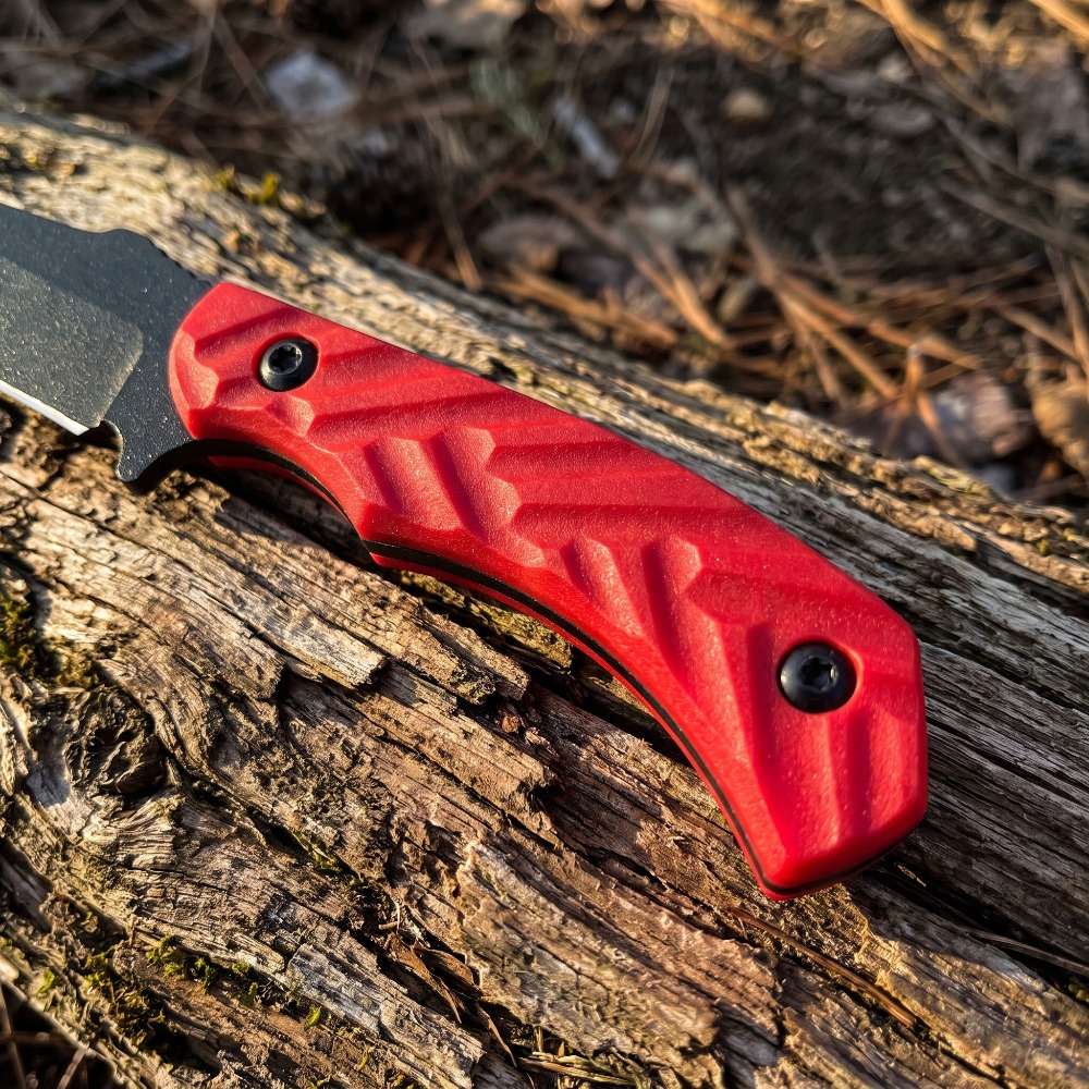 고정날 사냥칼 나일론 섬유 손잡이 블랙 블레이드, 카이 - Bushcraft Knife Fixed 리뷰 및 가격