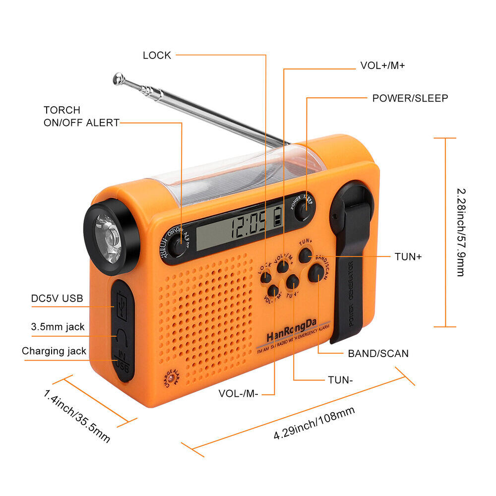 날씨 비상 라디오 AM/FM/SW 휴대용 태양열 핸드  - Solar Emergency Charger 리뷰 및 가격