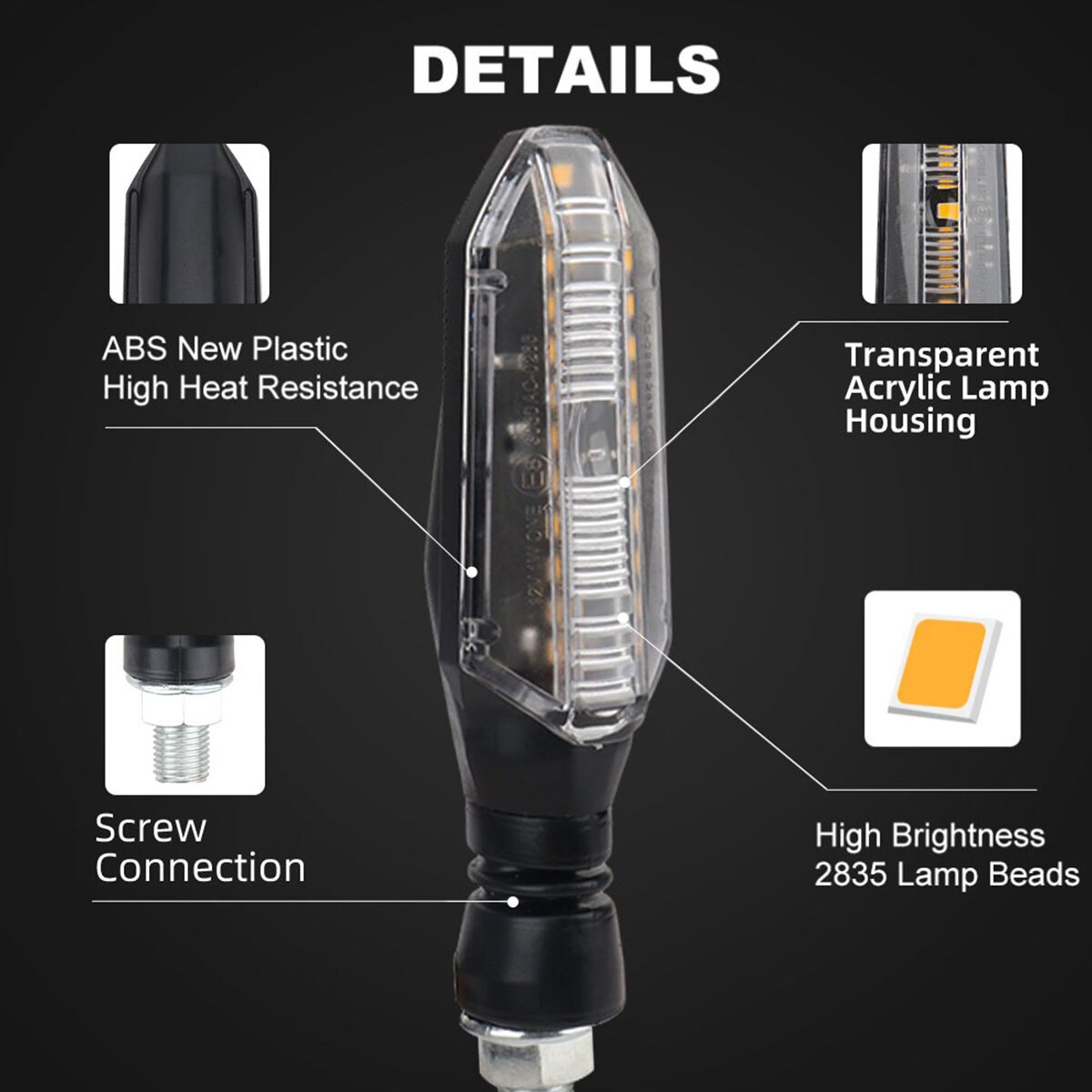 혼다 야마하 액세서리를위한 2pcs 오토바이 LED 회 - Sos Light Strobe 리뷰 및 가격