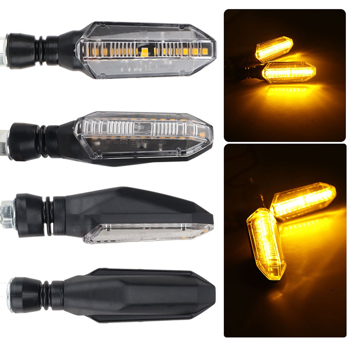 혼다 야마하 액세서리를위한 2pcs 오토바이 LED 회 - Sos Light Strobe 리뷰 및 가격