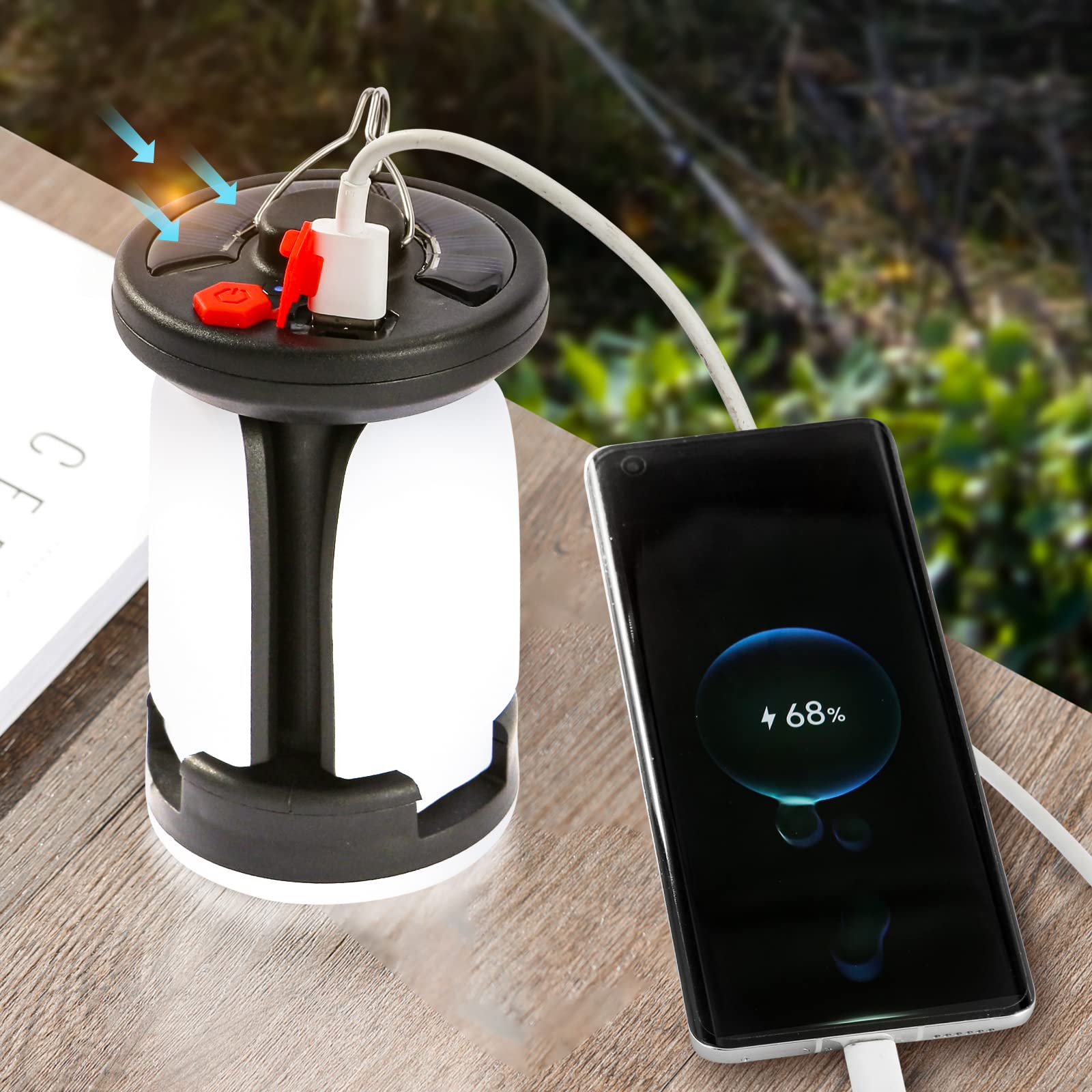 고출력 태양광 LED 캠핑 랜턴 충전식 캠핑 램프 접이 - Solar Emergency Charger 리뷰 및 가격