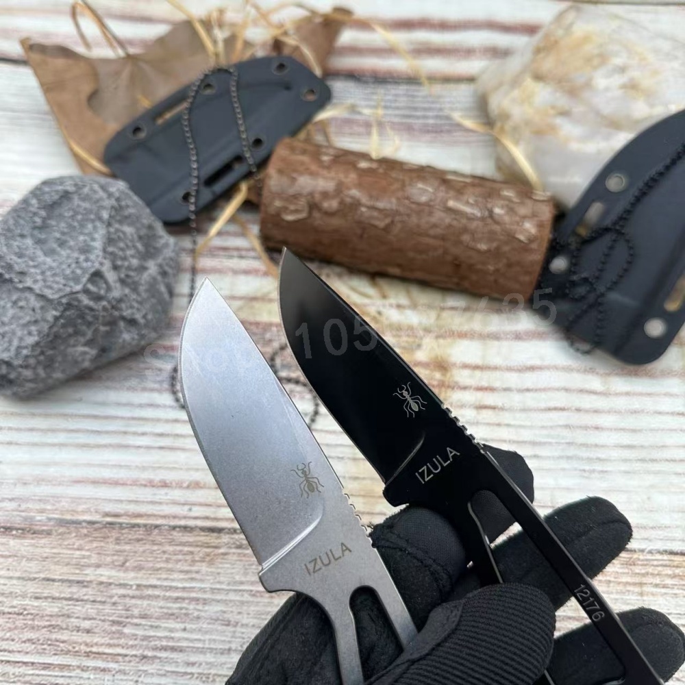 IZULA 고강도 직선 칼 D2 강철 처리 야외 캠핑  - Bushcraft Knife Fixed 리뷰 및 가격