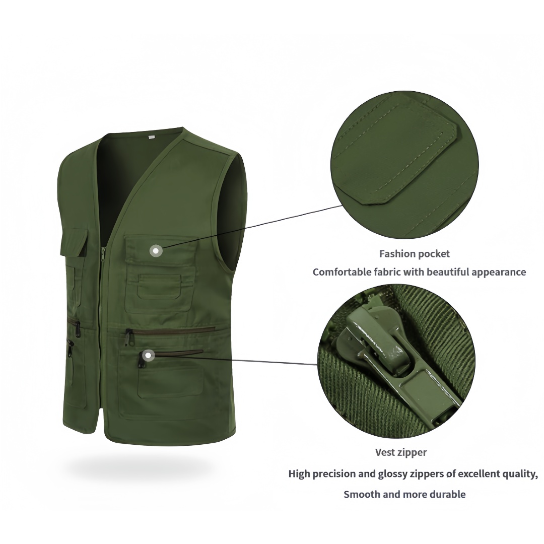 프린팅 로고 경량 통기성 사진작가 조끼 다중 지퍼 포켓 - Fishing Kit Compact 리뷰 및 가격